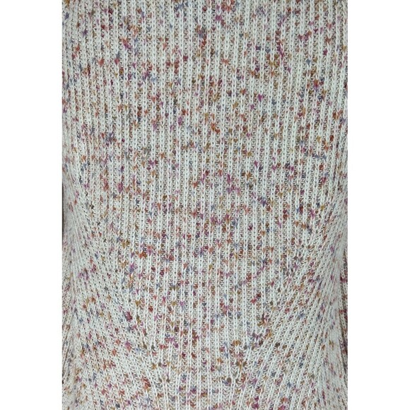 NIC+ZOE Speckled  V Neck Sweater in Cream Multi Size Small (4/6) - Picture 12 of 12